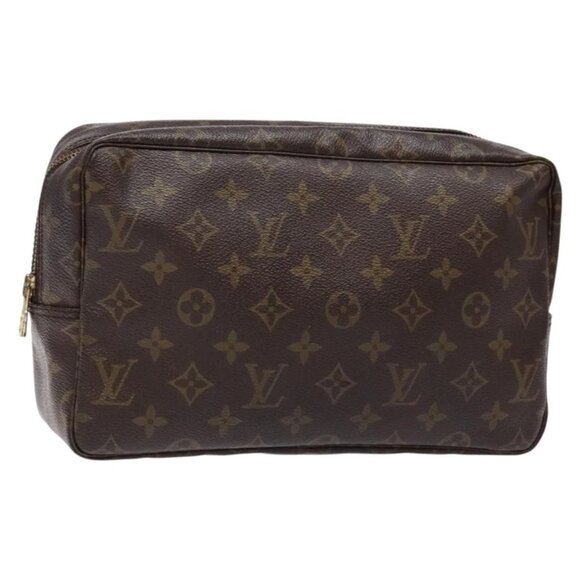 LOUIS VUITTON Monogram Trousse Toilette 28 Clutch Bag M47522 LV Auth 135133 - Picture 1 of 16